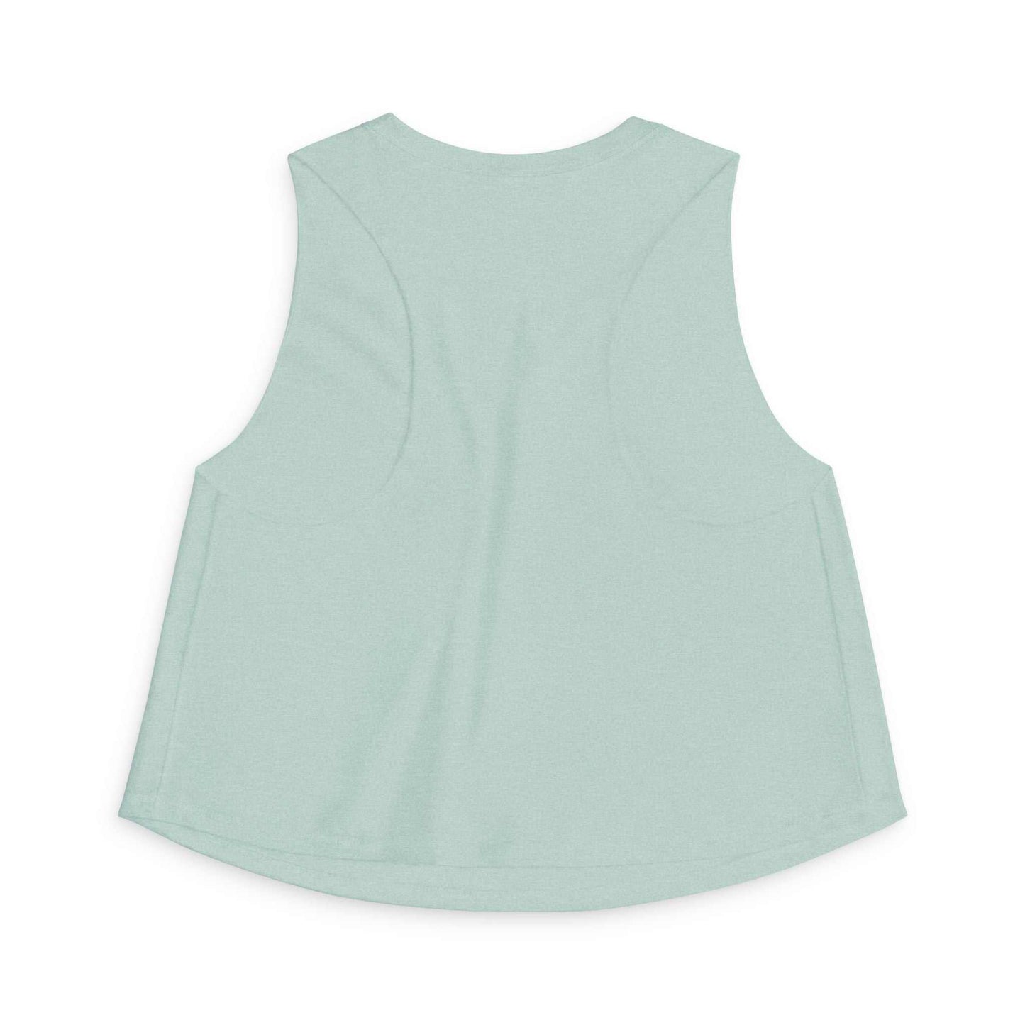 Women's Crop Top — 'Female? Please. I Don't Wear Pink' Military Graphic Tank