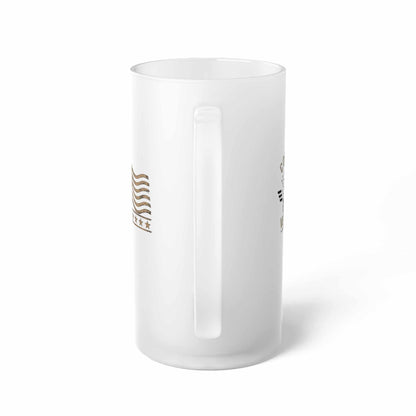 Iraq Combat Veteran Frosted Glass Beer Mug – Military Tribute Beer Stein
