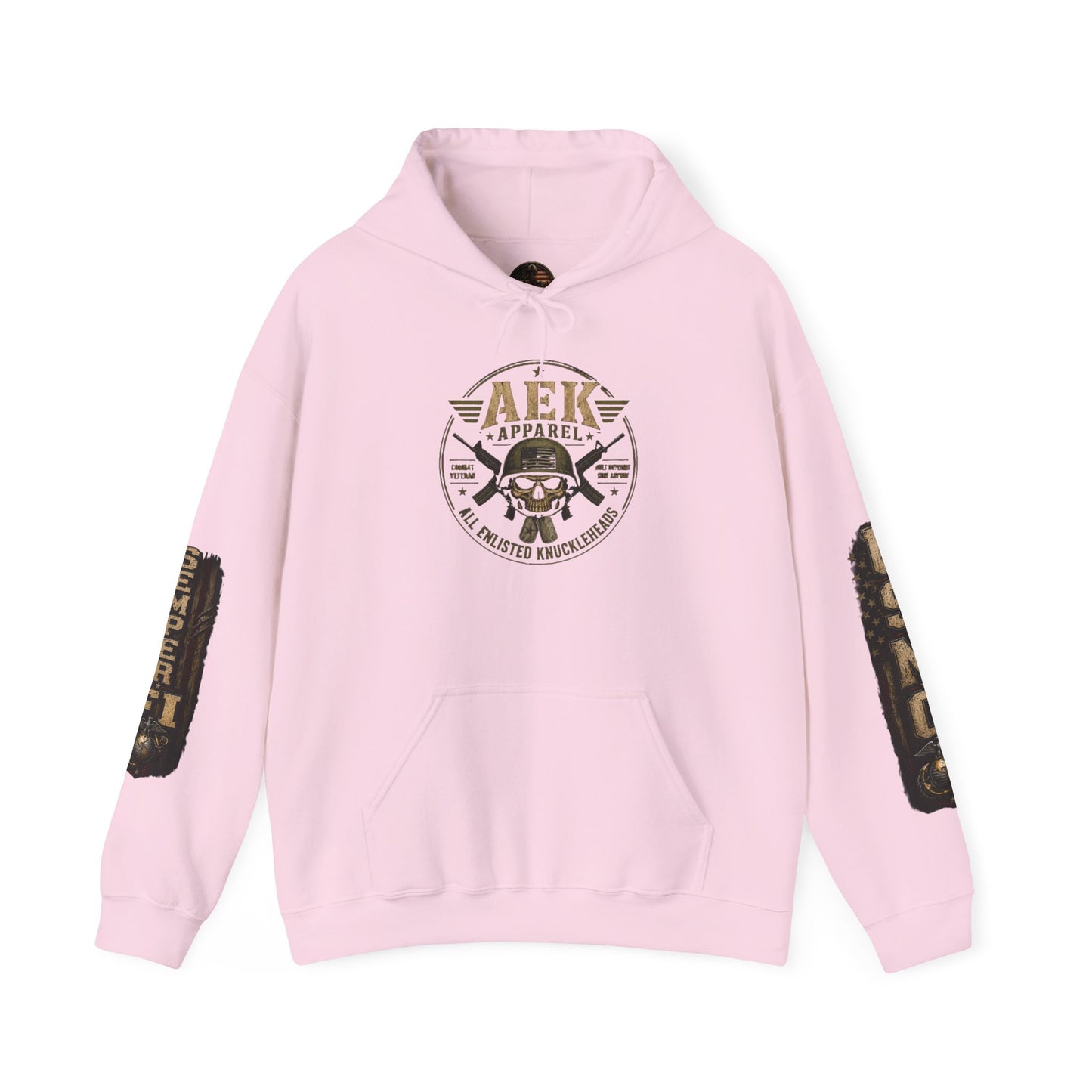 USMC Hoodie - Pride Is Forever Marine Corps Sweatshirt (AEK Skull Design)
