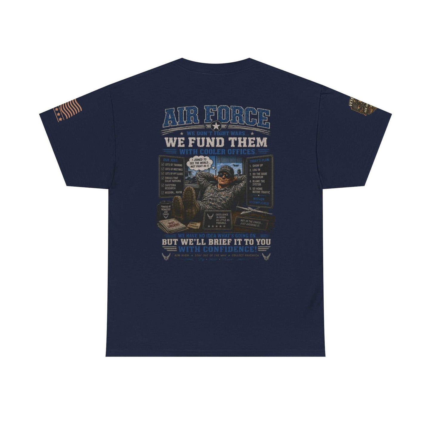 Air Force Veteran Tribute T-Shirt — 'We Fund Them' Military Support Tee