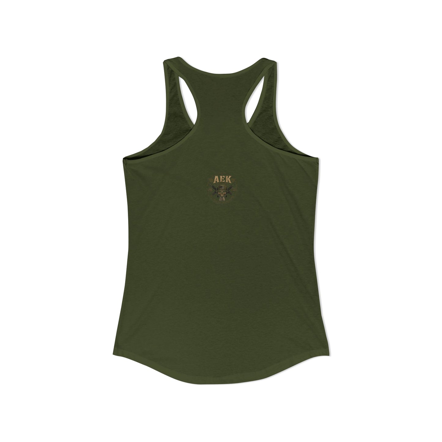 Women's Racerback Tank - "My Makeup Cost More Than My Ammo"