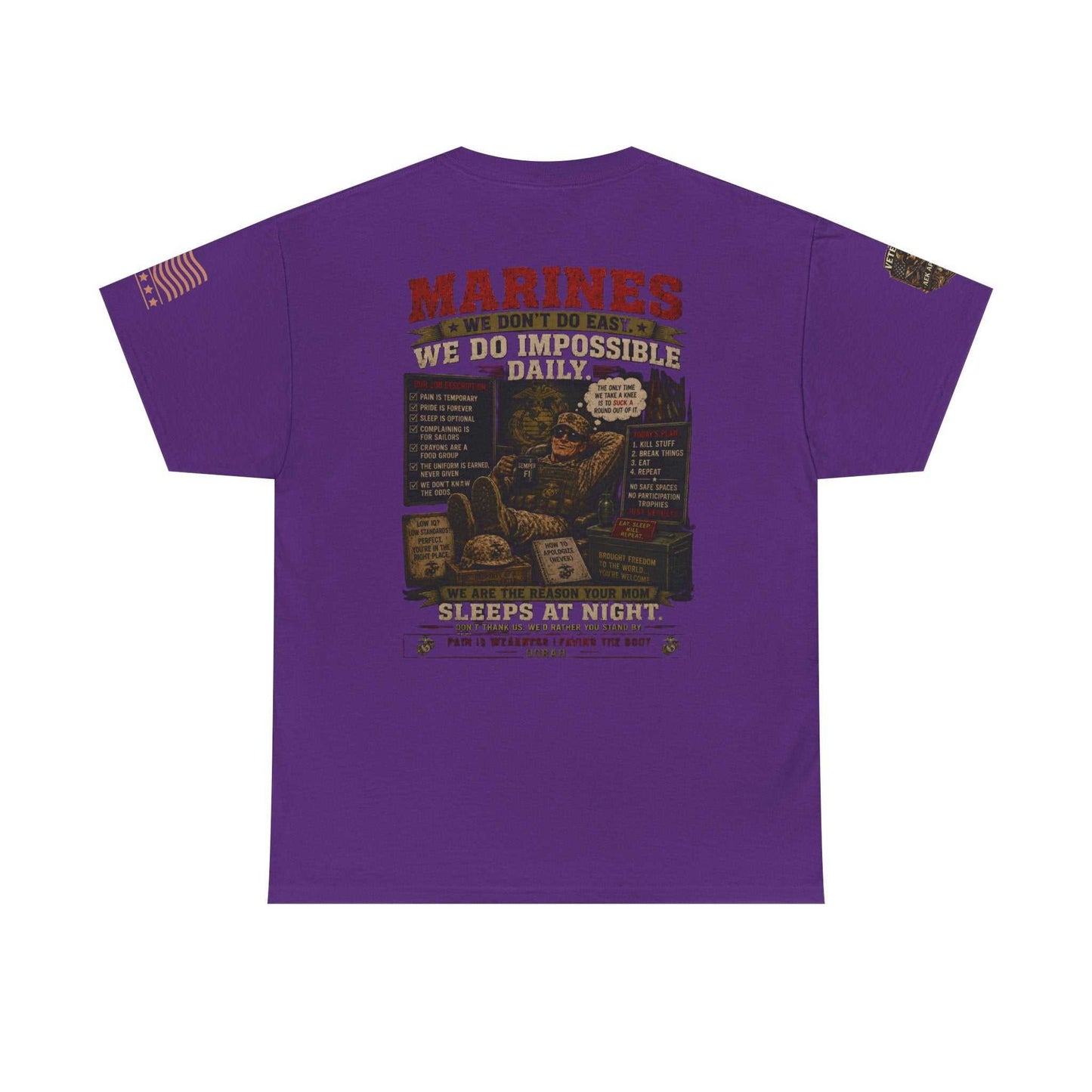 Marines Vintage Graphic Tee – Semper Fi Military Tribute T-Shirt