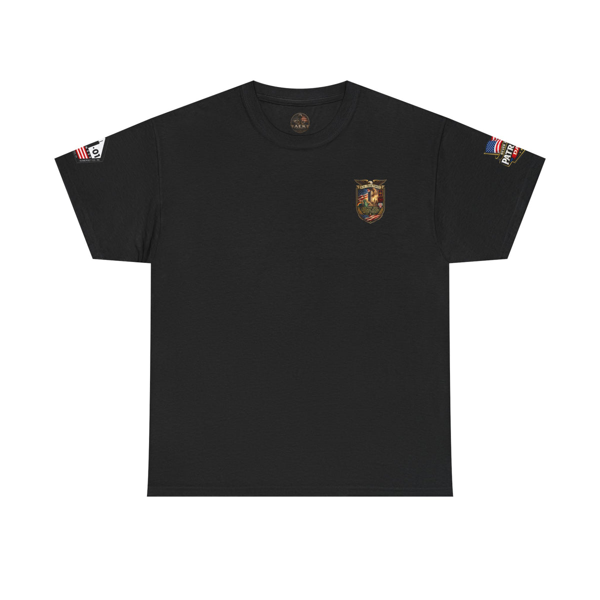 NYARNG Patriots Day Memorial Tee – "Never Forget" 25th Anniversary American Flag Shirt