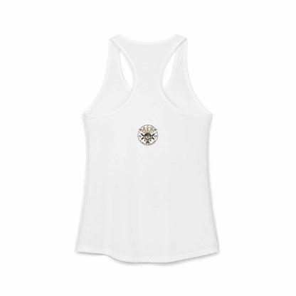 Women's Racerback Tank - "Pretty Face, Combat Mindset"