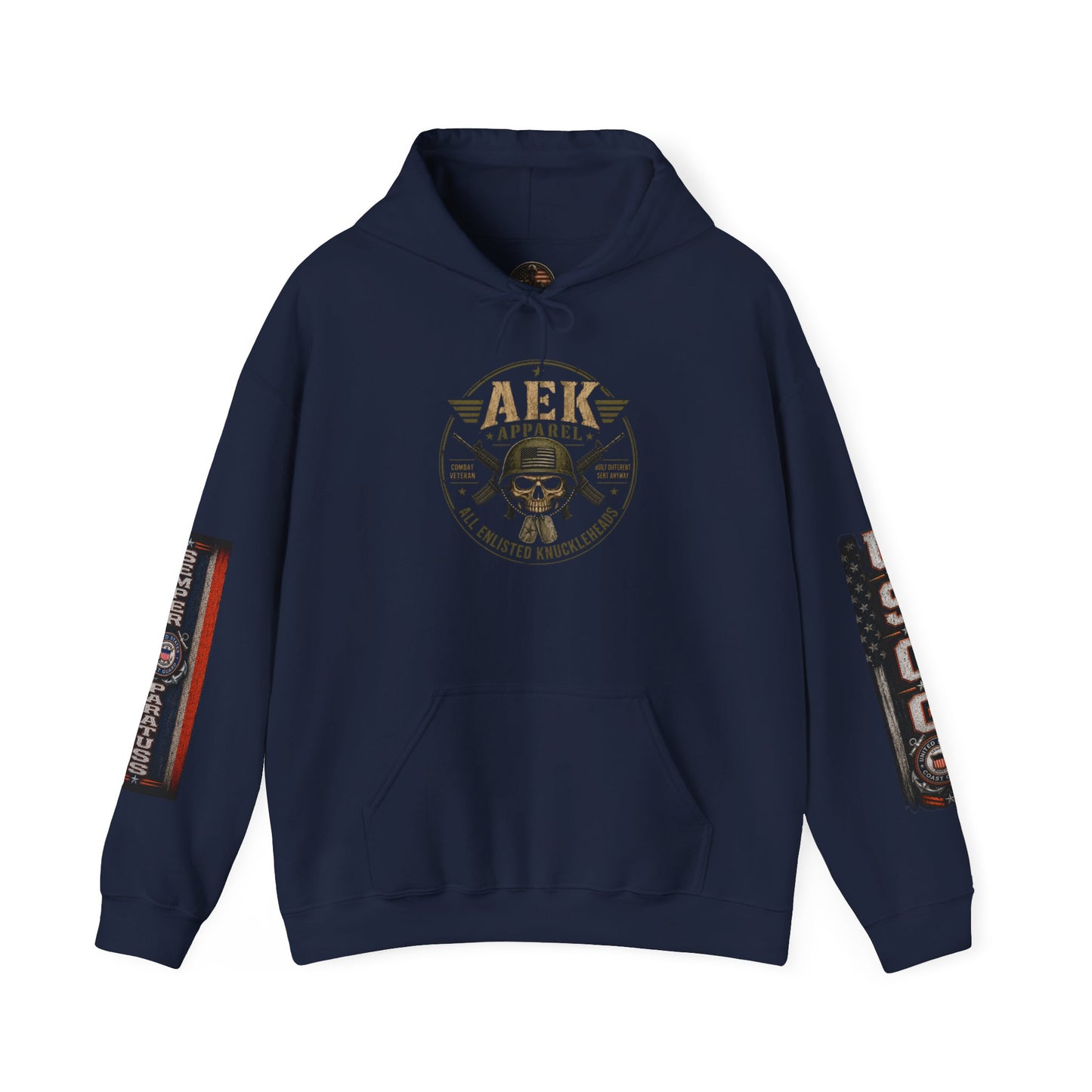 Copy of USMC Hoodie - Pride Is Forever Marine Corps Sweatshirt (AEK Skull Design)