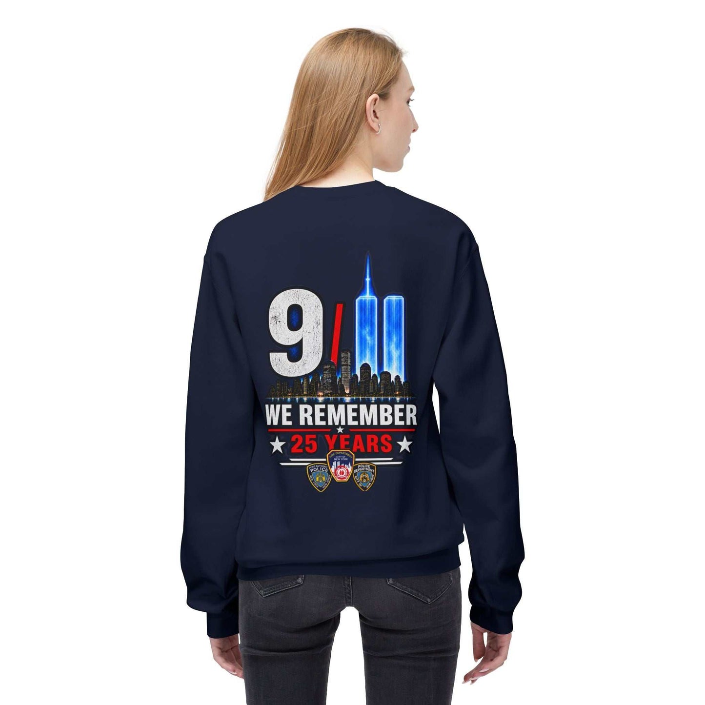 9/11 We Remember 25 Years Crewneck Sweatshirt