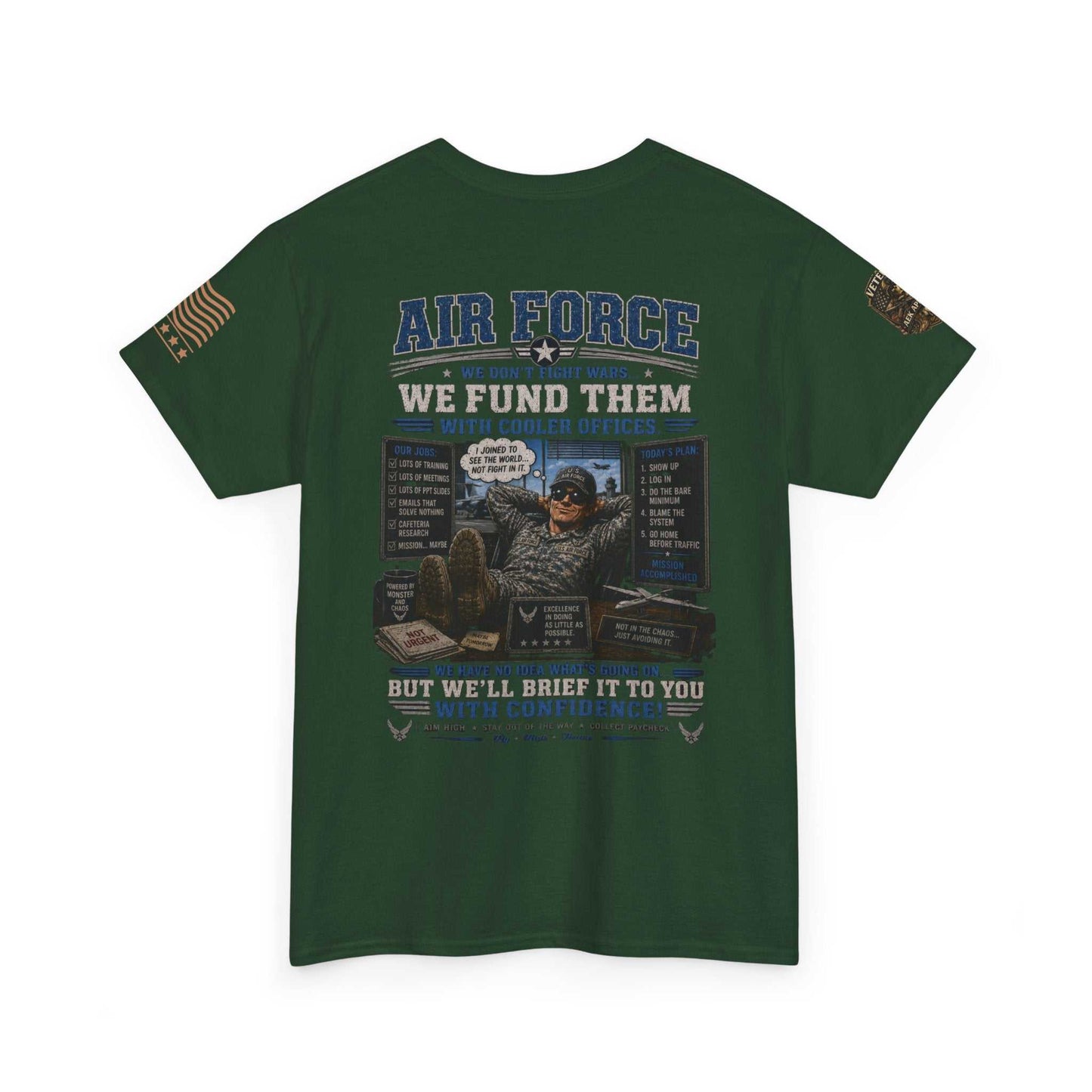 Air Force Veteran Tribute T-Shirt — 'We Fund Them' Military Support Tee