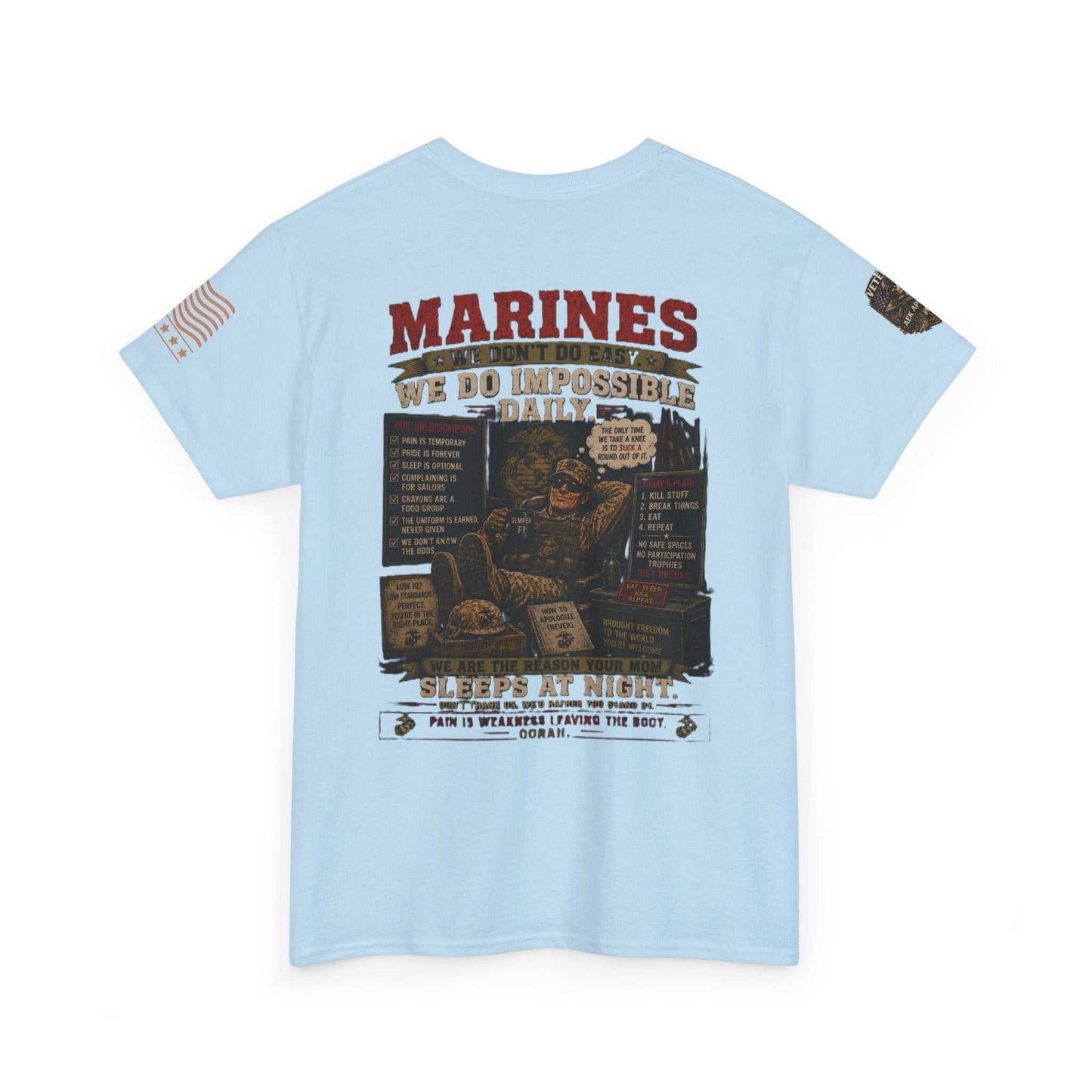 Marines Vintage Graphic Tee – Semper Fi Military Tribute T-Shirt