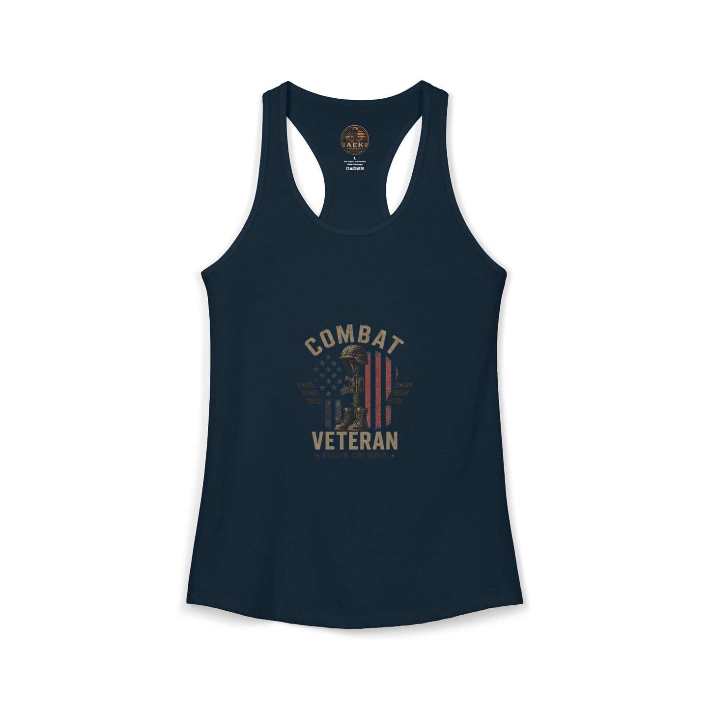 Women's Ideal Racerback Tank - 'Princess? NO! Prior Service' Combat Veteran