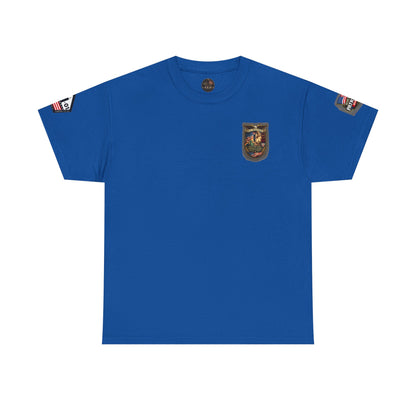 NYARNG Patriots Day Memorial Tee – "Never Forget" 25th Anniversary American Flag Shirt