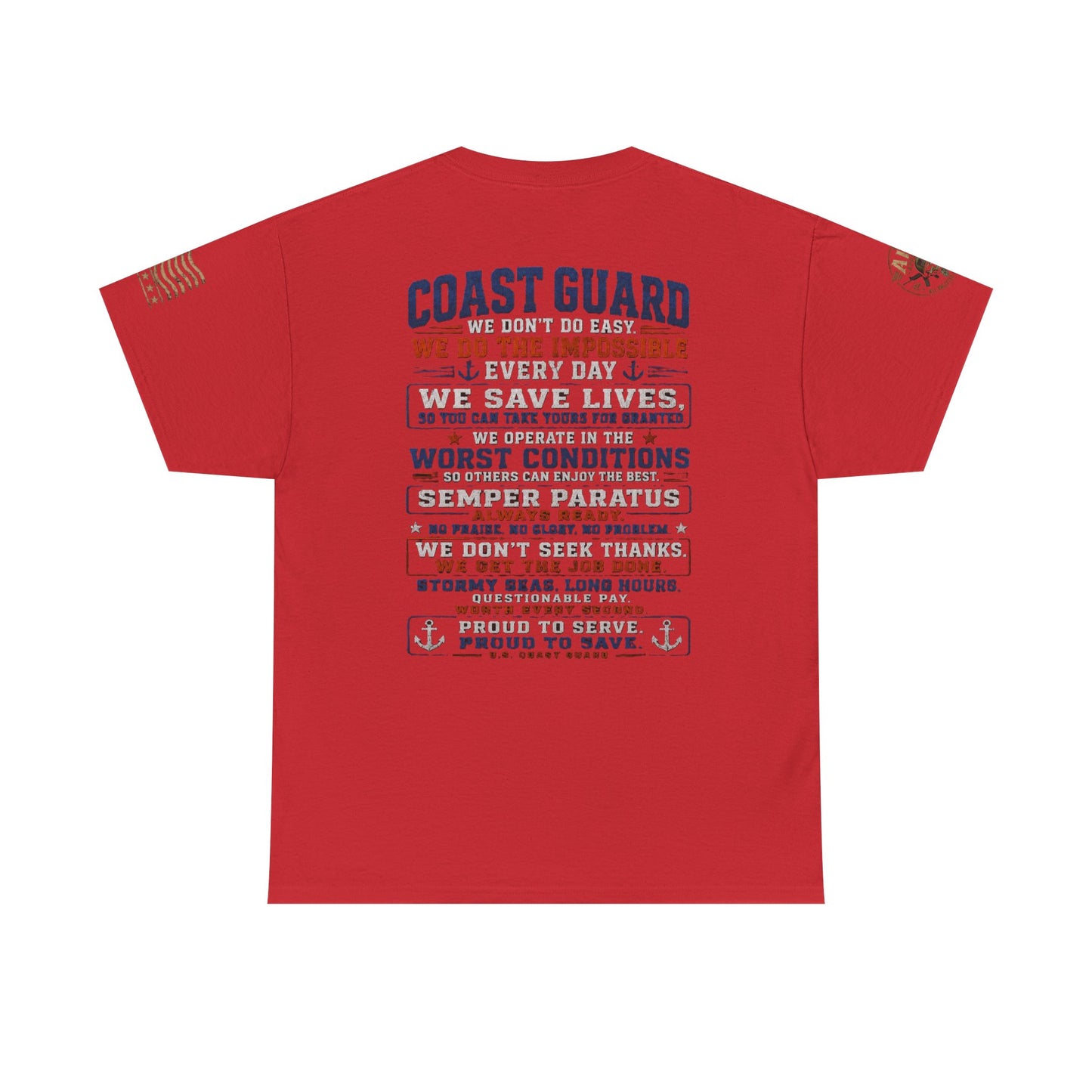Coast Guard Tribute T‑Shirt — "We Do The Impossible" Veteran Rescue Tee