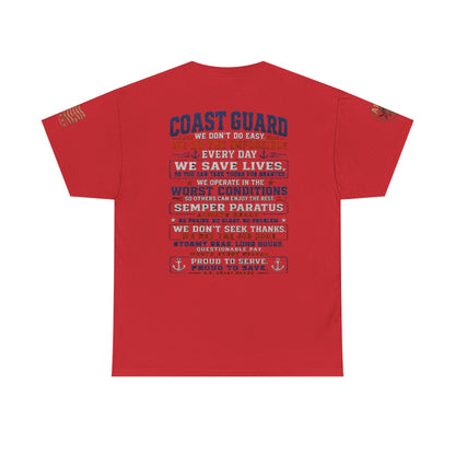 Coast Guard Tribute T‑Shirt — "We Do The Impossible" Veteran Rescue Tee