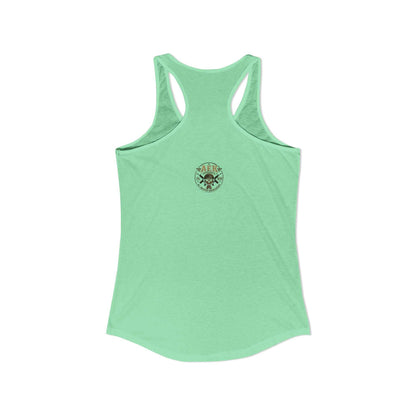Women's Racerback Tank - "Pretty Face, Combat Mindset"