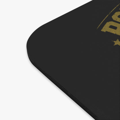 Mouse Pad — “Powered by Caffeine, Ibuprofen & VA Delays” Military Skull Desk Mat