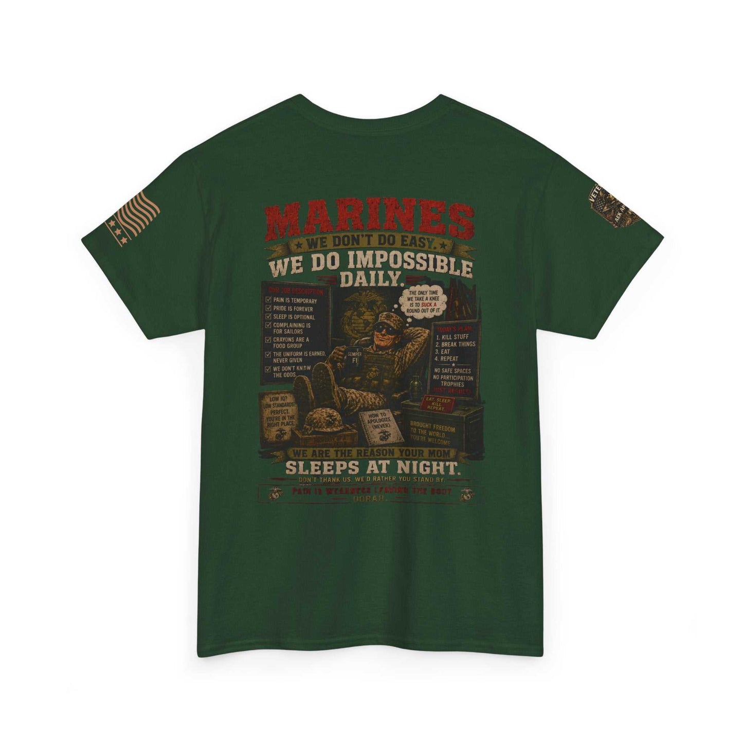 Marines Vintage Graphic Tee – Semper Fi Military Tribute T-Shirt