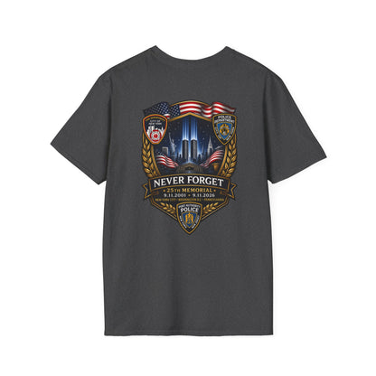 Patriots Day T‑Shirt — American Flag Small Chest Logo