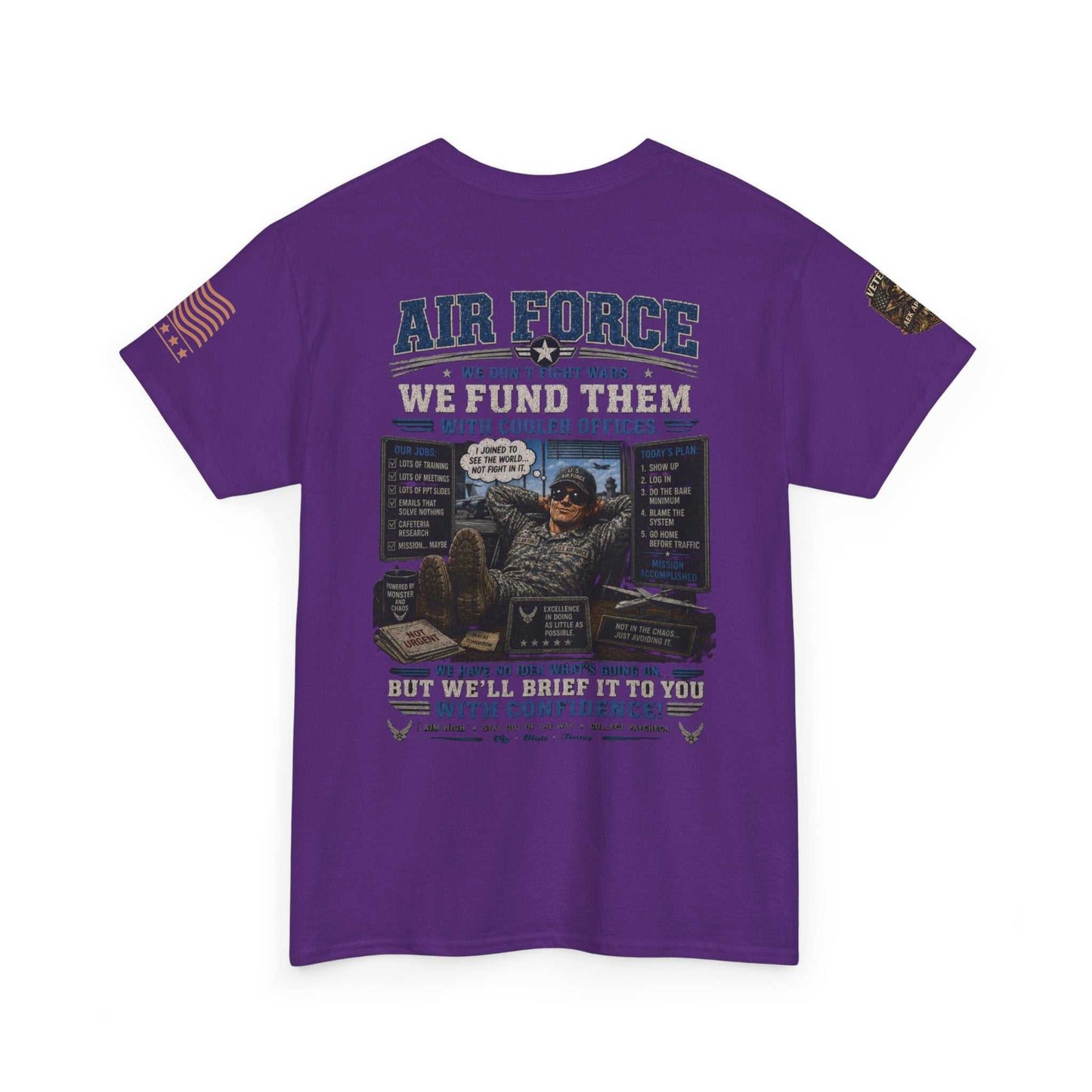 Air Force Veteran Tribute T-Shirt — 'We Fund Them' Military Support Tee