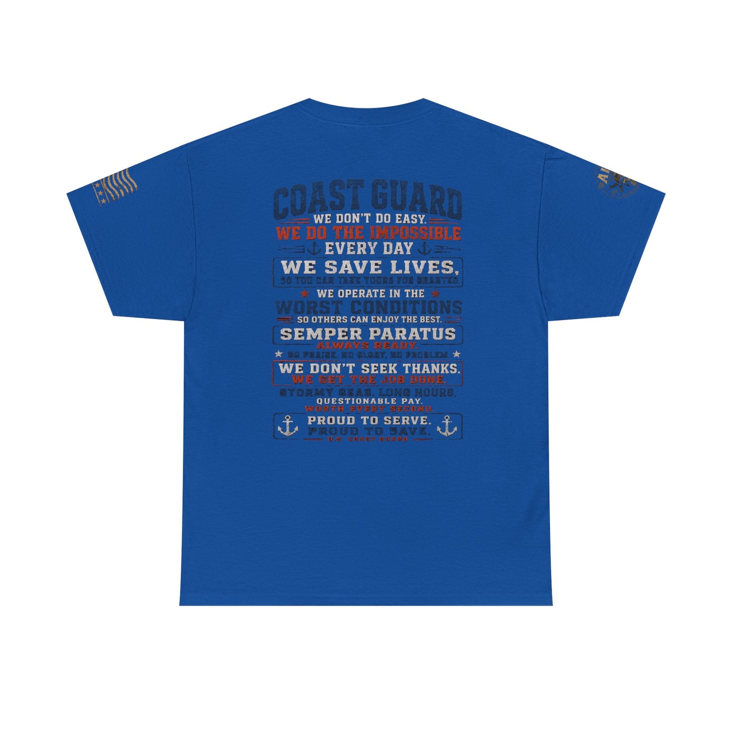 Coast Guard Tribute T‑Shirt — "We Do The Impossible" Veteran Rescue Tee