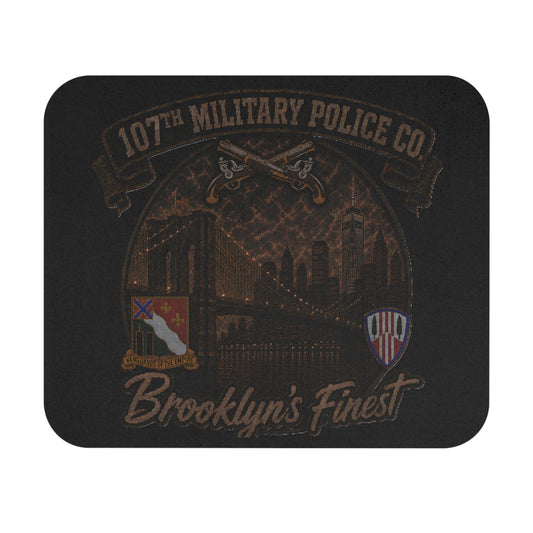 Brooklyn's Finest Mouse Pad — 107th Military Police Co. NYC Skyline WTT Desk Mat
