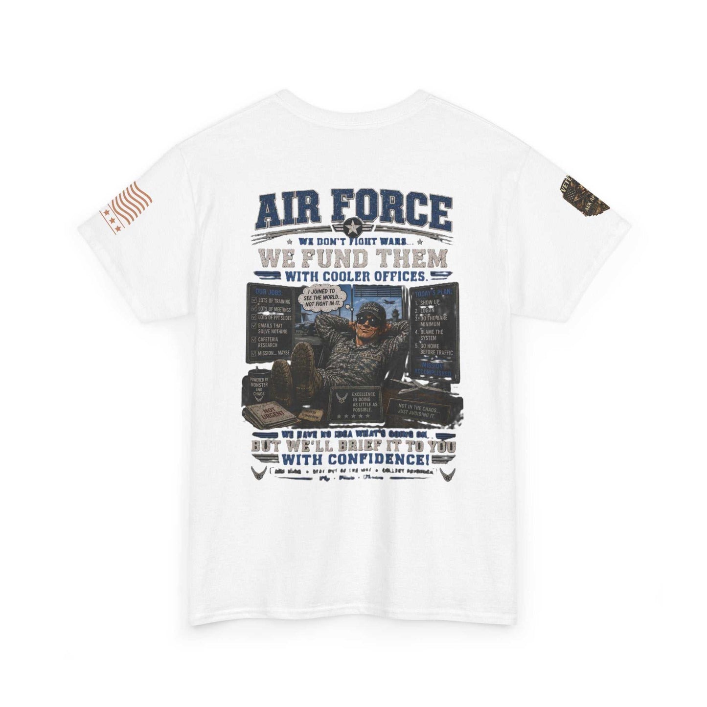Air Force Veteran Tribute T-Shirt — 'We Fund Them' Military Support Tee