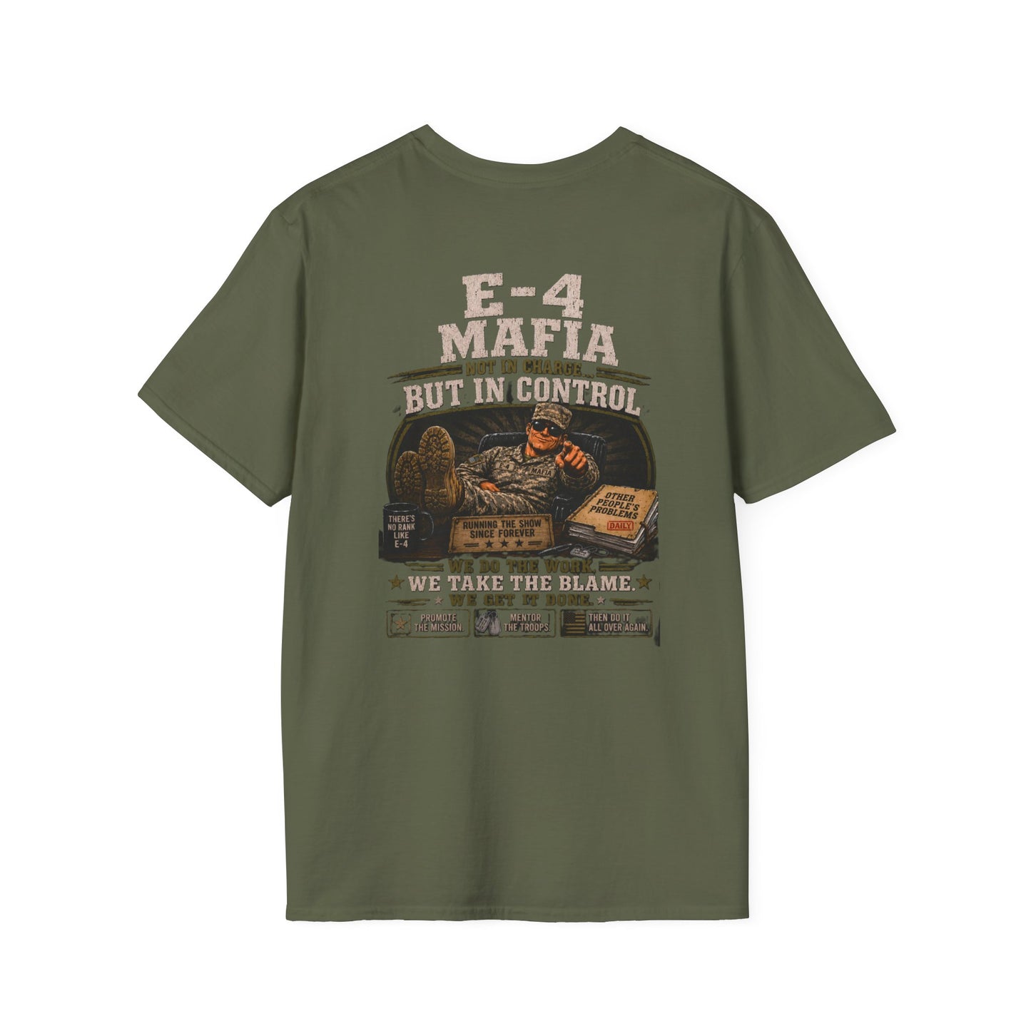 AEK Vet Badge T-Shirt — E-4 Mafia Tee
