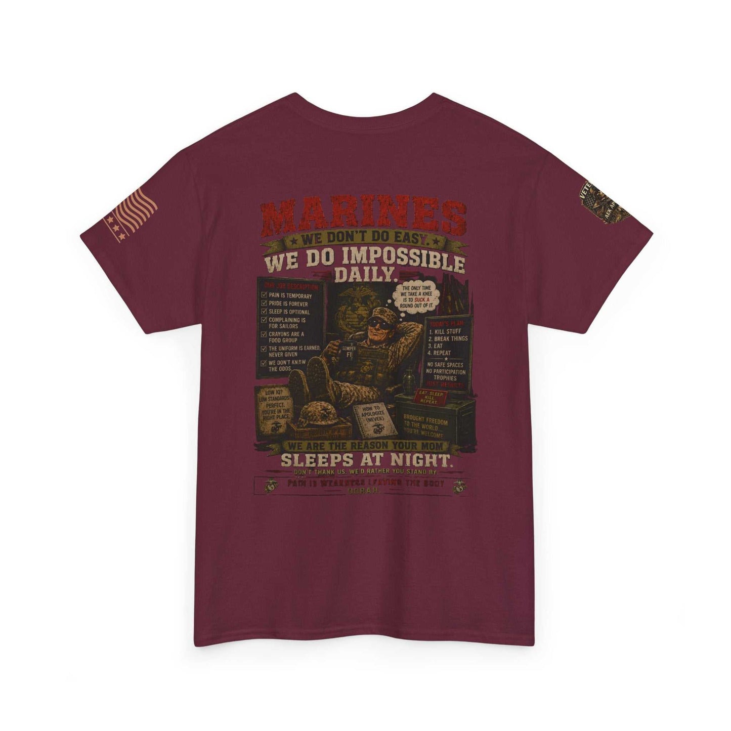 Marines Vintage Graphic Tee – Semper Fi Military Tribute T-Shirt