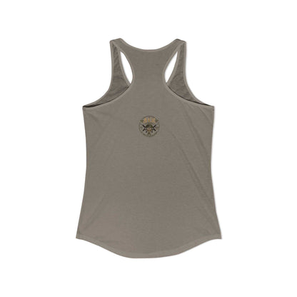 Women's Racerback Tank - "My Makeup Cost More Than My Ammo"