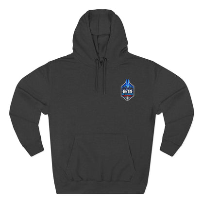 9/11 Remembrance Hoodie – We Remember 25 Years Tribute Fleece Hoodie
