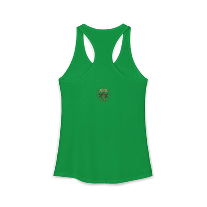Women's Racerback Tank - "Don't Mistake My Lip Gloss for Weakness"