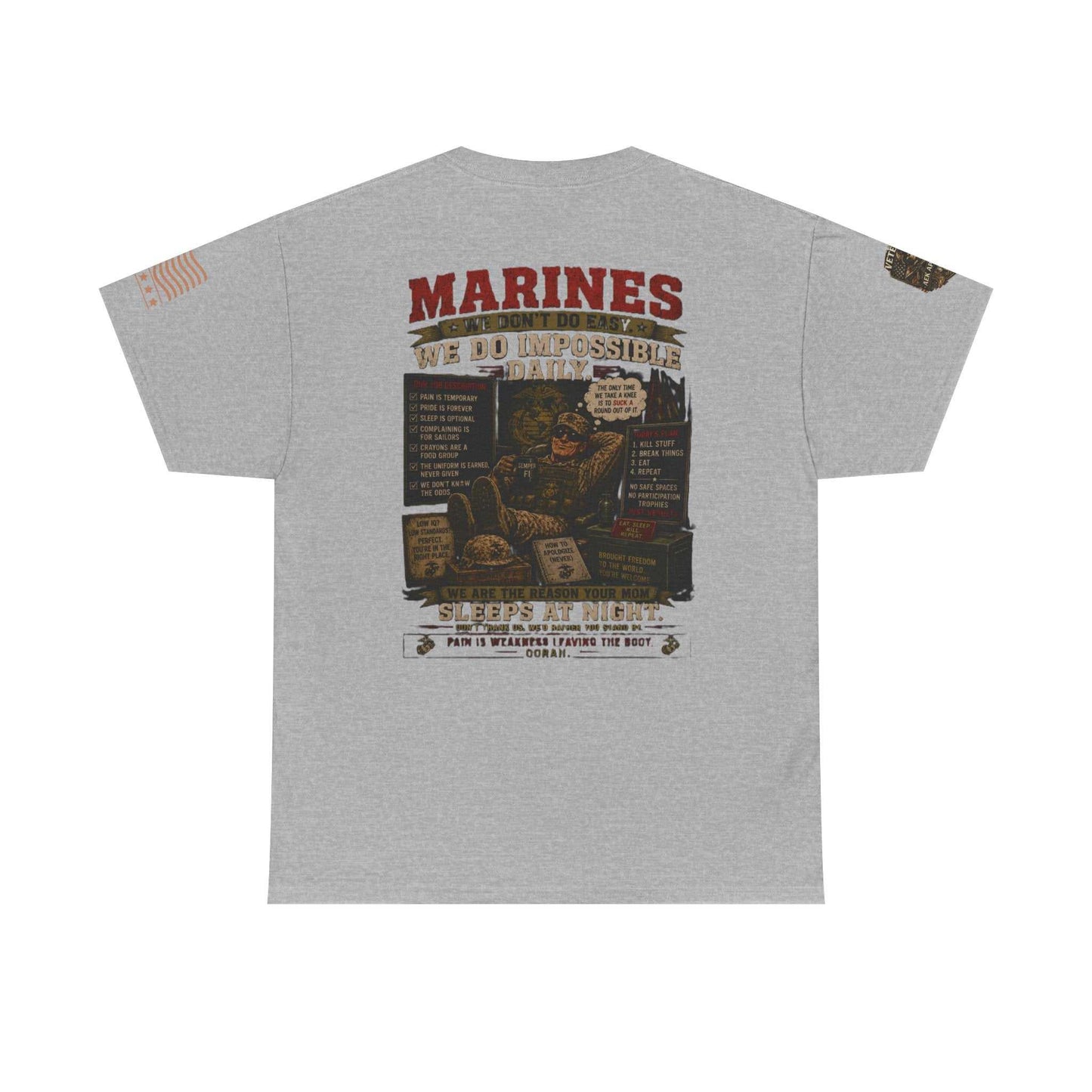 Marines Vintage Graphic Tee – Semper Fi Military Tribute T-Shirt