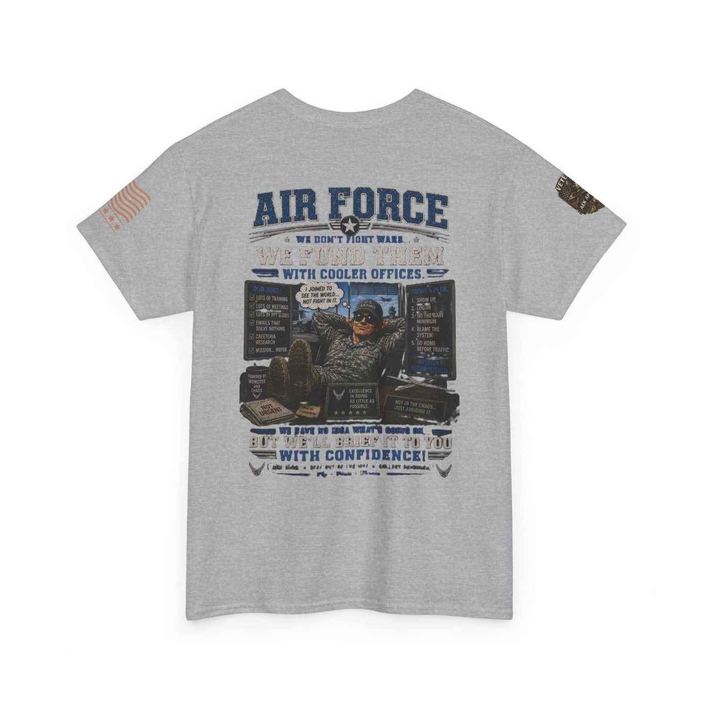 Air Force Veteran Tribute T-Shirt — 'We Fund Them' Military Support Tee