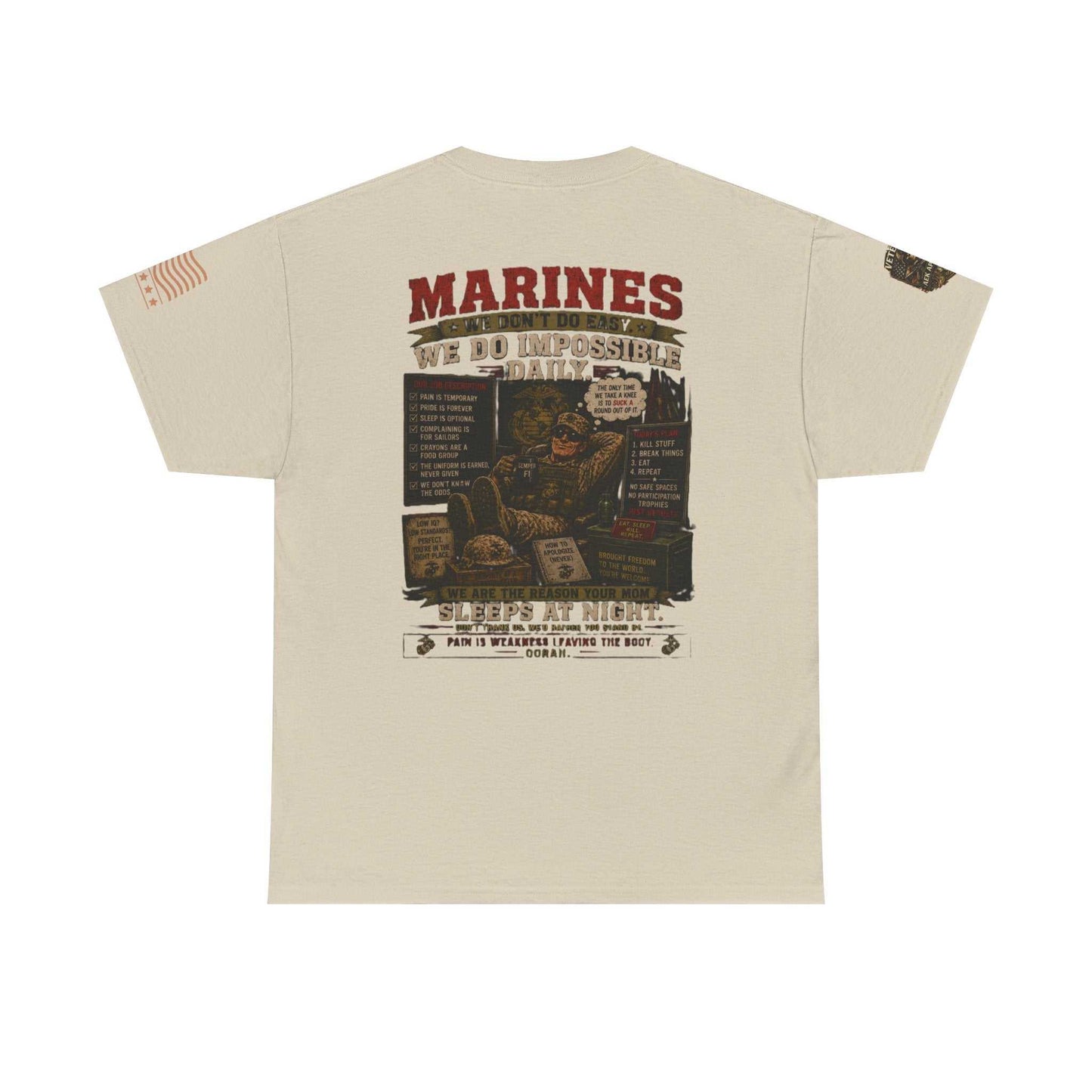 Marines Vintage Graphic Tee – Semper Fi Military Tribute T-Shirt