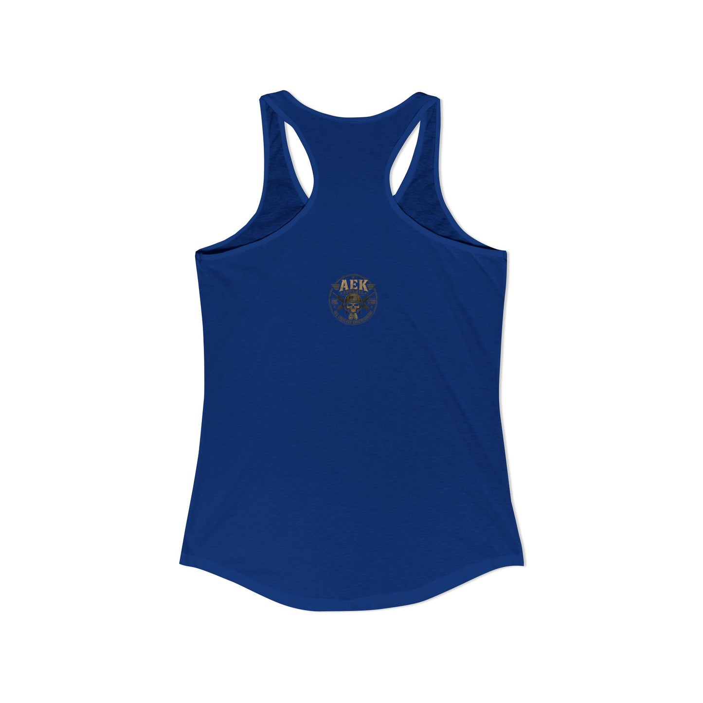 Women's Racerback Tank - "My Makeup Cost More Than My Ammo"
