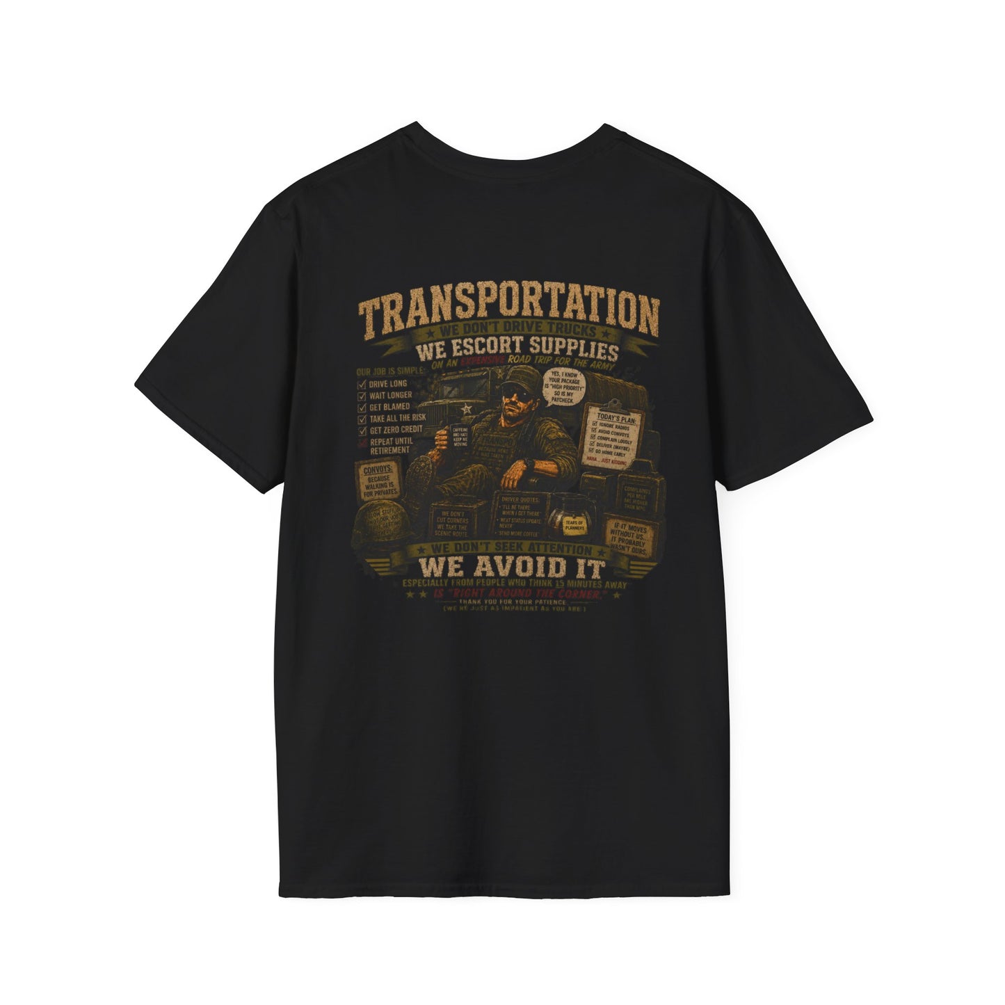 AEK Veteran Badge T-Shirt — Transportation Sarcasm Tee