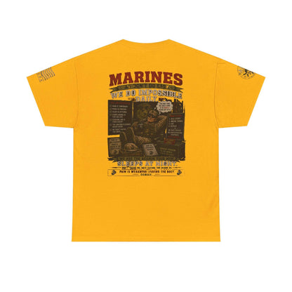 Marines Vintage Graphic Tee – 'Marines We Do Impossible' Military Shirt