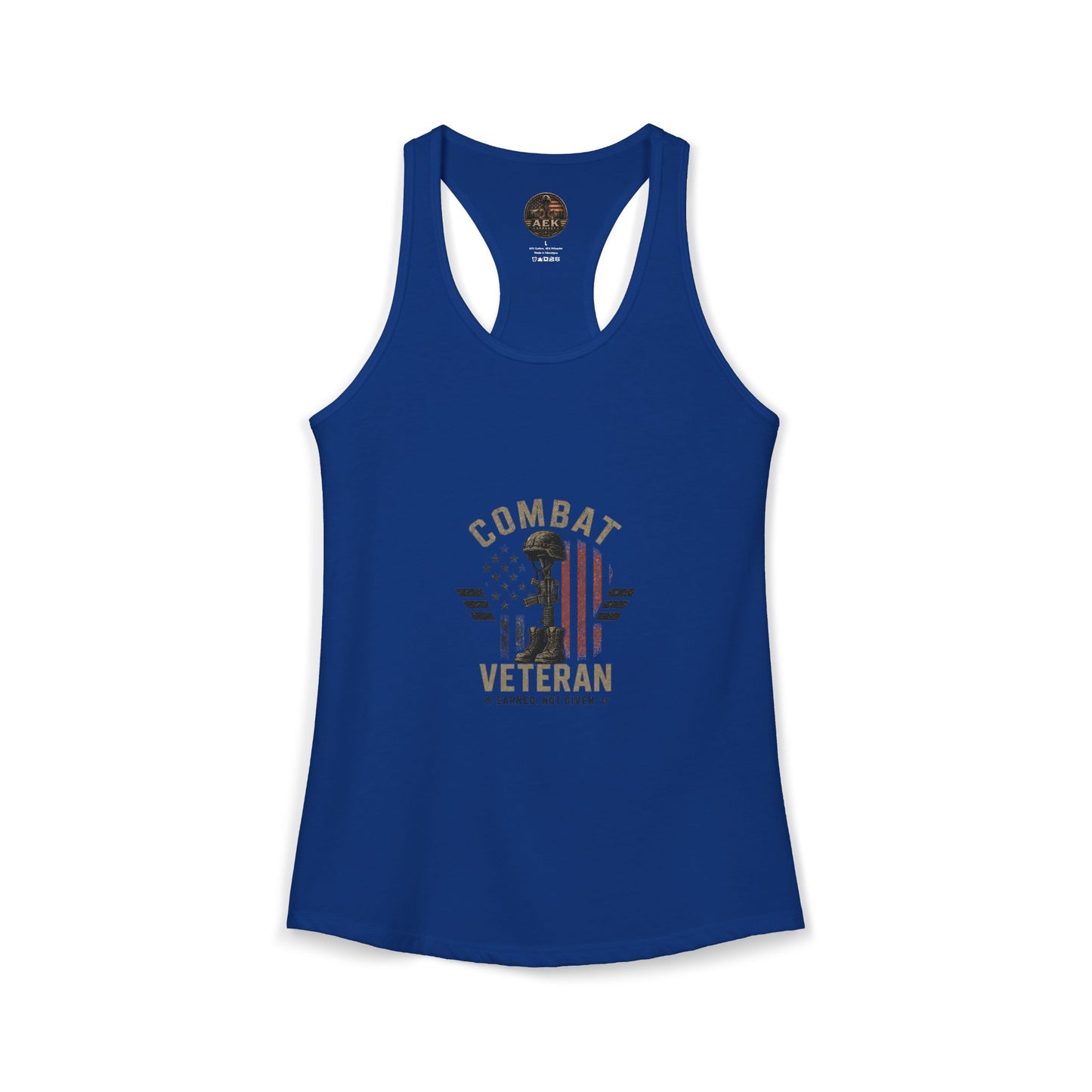 Women's Ideal Racerback Tank - 'I Am Not Perfect, I Am A Combat Veteran'