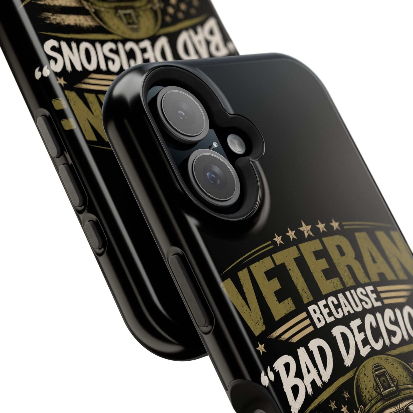 Veteran "Because Bad Decisions Needed Supervision" Impact-Resistant Phone Case