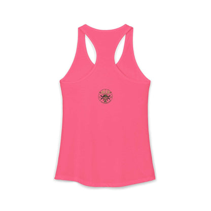 Women's Racerback Tank - "Don't Mistake My Lip Gloss for Weakness"