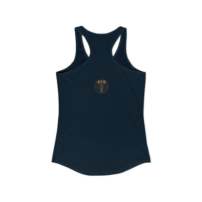 Women's Racerback Tank - "Pretty Face, Combat Mindset"