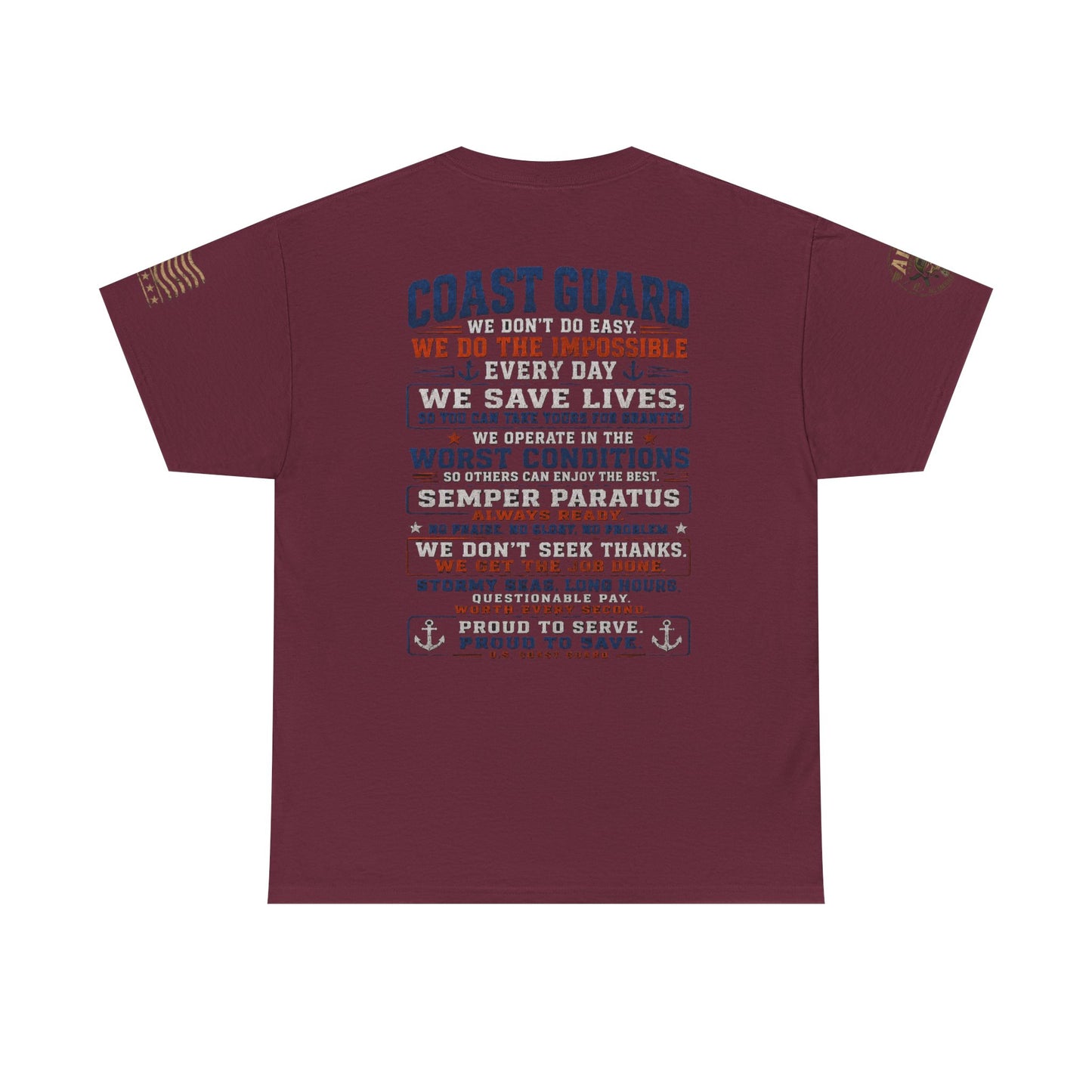 Coast Guard Tribute T‑Shirt — "We Do The Impossible" Veteran Rescue Tee
