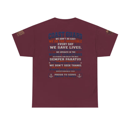 Coast Guard Tribute T‑Shirt — "We Do The Impossible" Veteran Rescue Tee