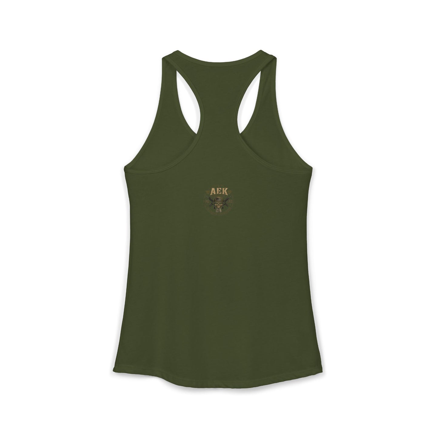 Women's Racerback Tank - "My Makeup Cost More Than My Ammo"