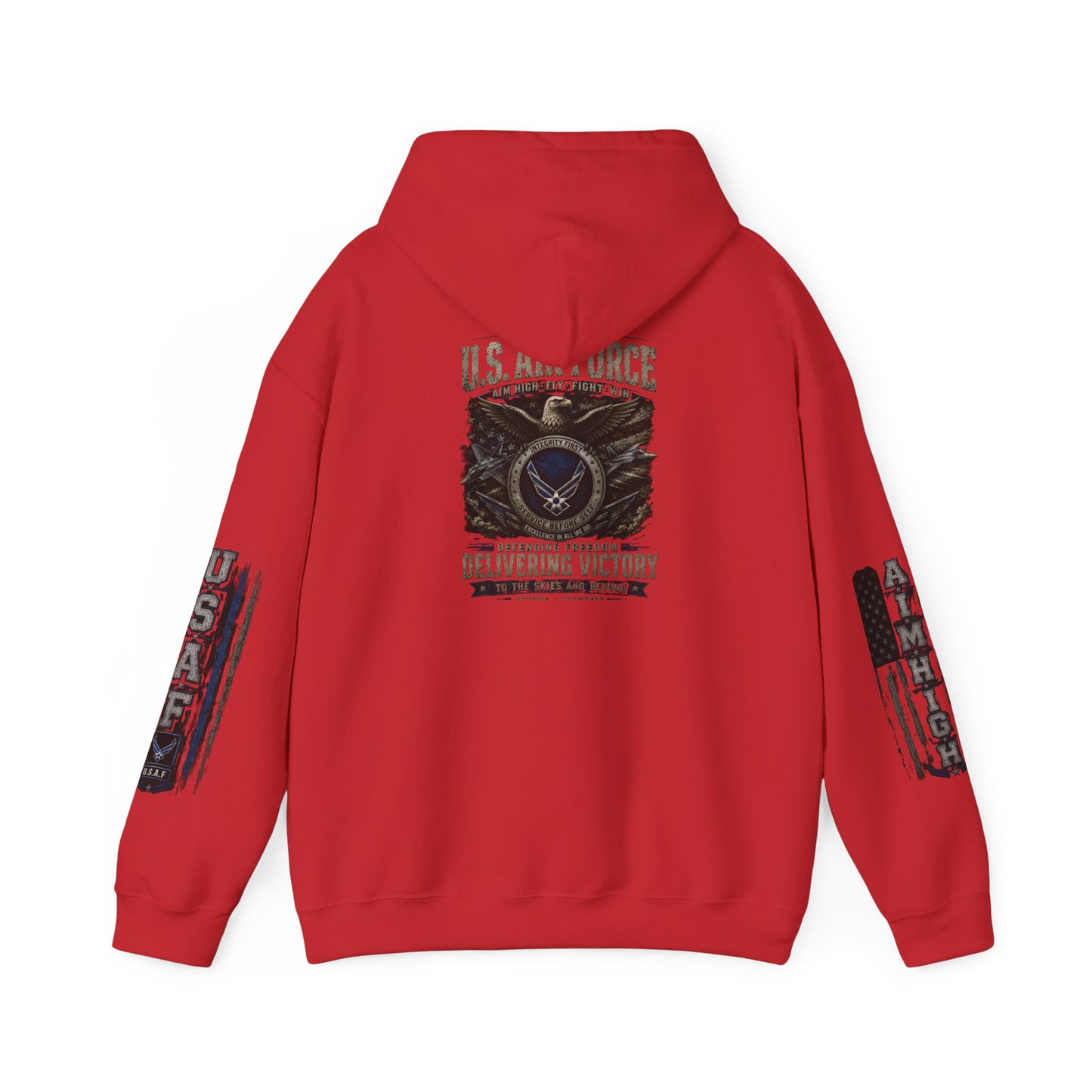 U.S. Air Force Vintage Logo Hoodie — Delivering Victory Military Pullover