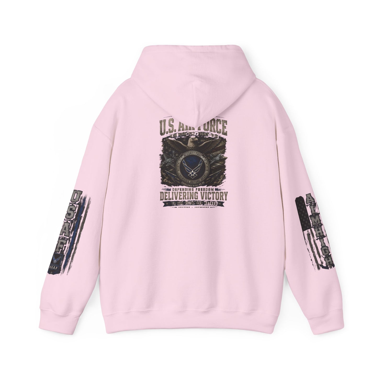 U.S. Air Force Vintage Logo Hoodie — Delivering Victory Military Pullover