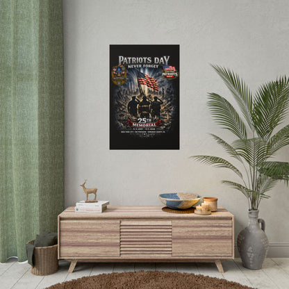 Patriots Day "Never Forget" 25th Memorial Poster