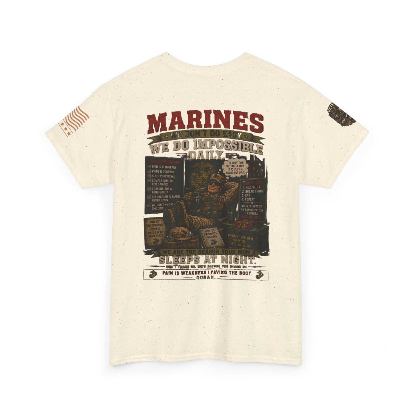 Marines Vintage Graphic Tee – Semper Fi Military Tribute T-Shirt