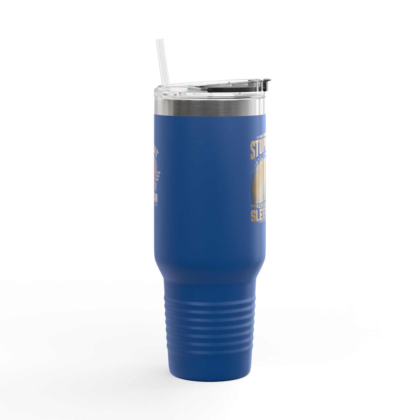 40oz Insulated Travel Mug – "I Do Stupid Things So Civilians Can Sleep Better" Veteran Tumbler