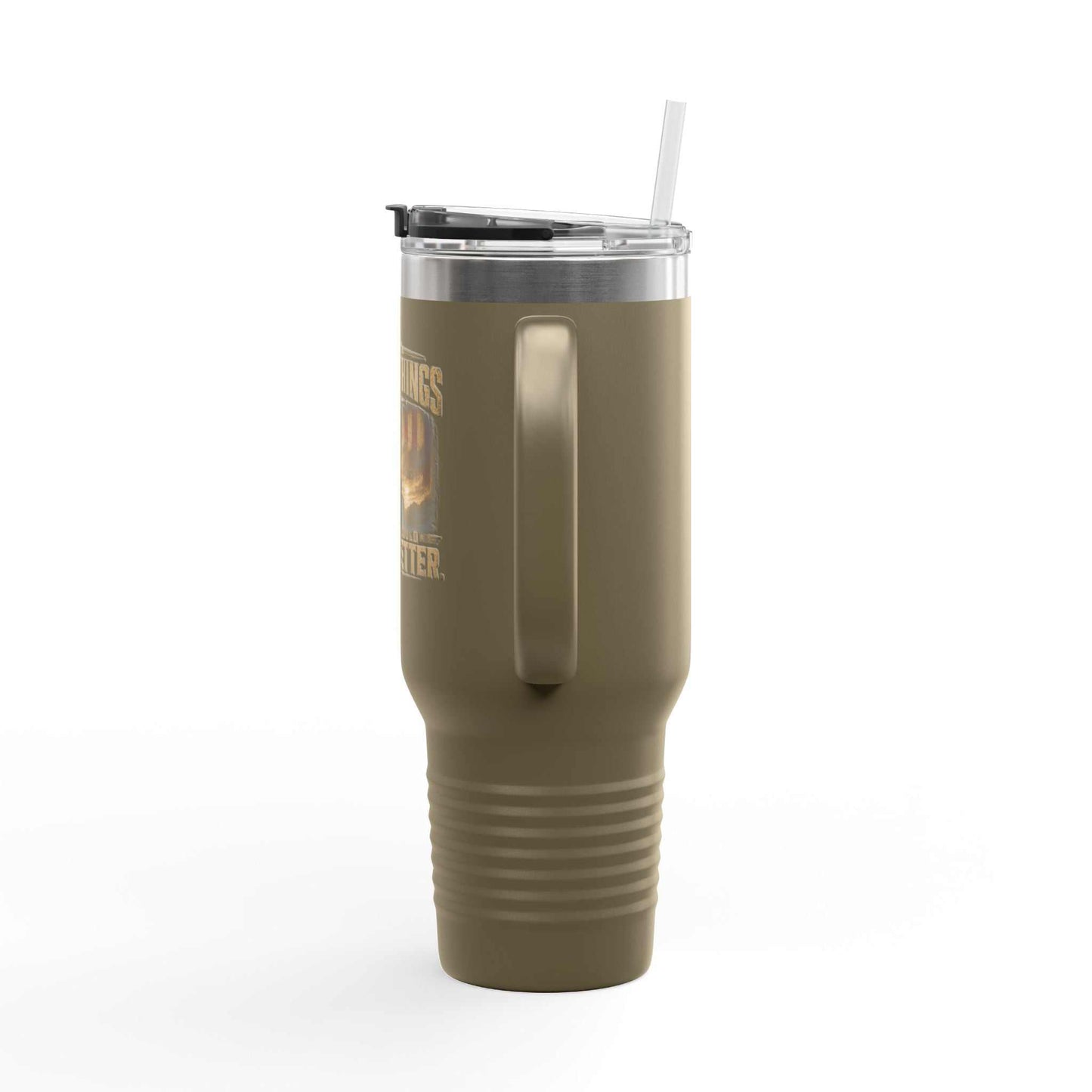40oz Insulated Travel Mug – "I Do Stupid Things So My Dog Can Sleep Better" Dog Lover Tumbler