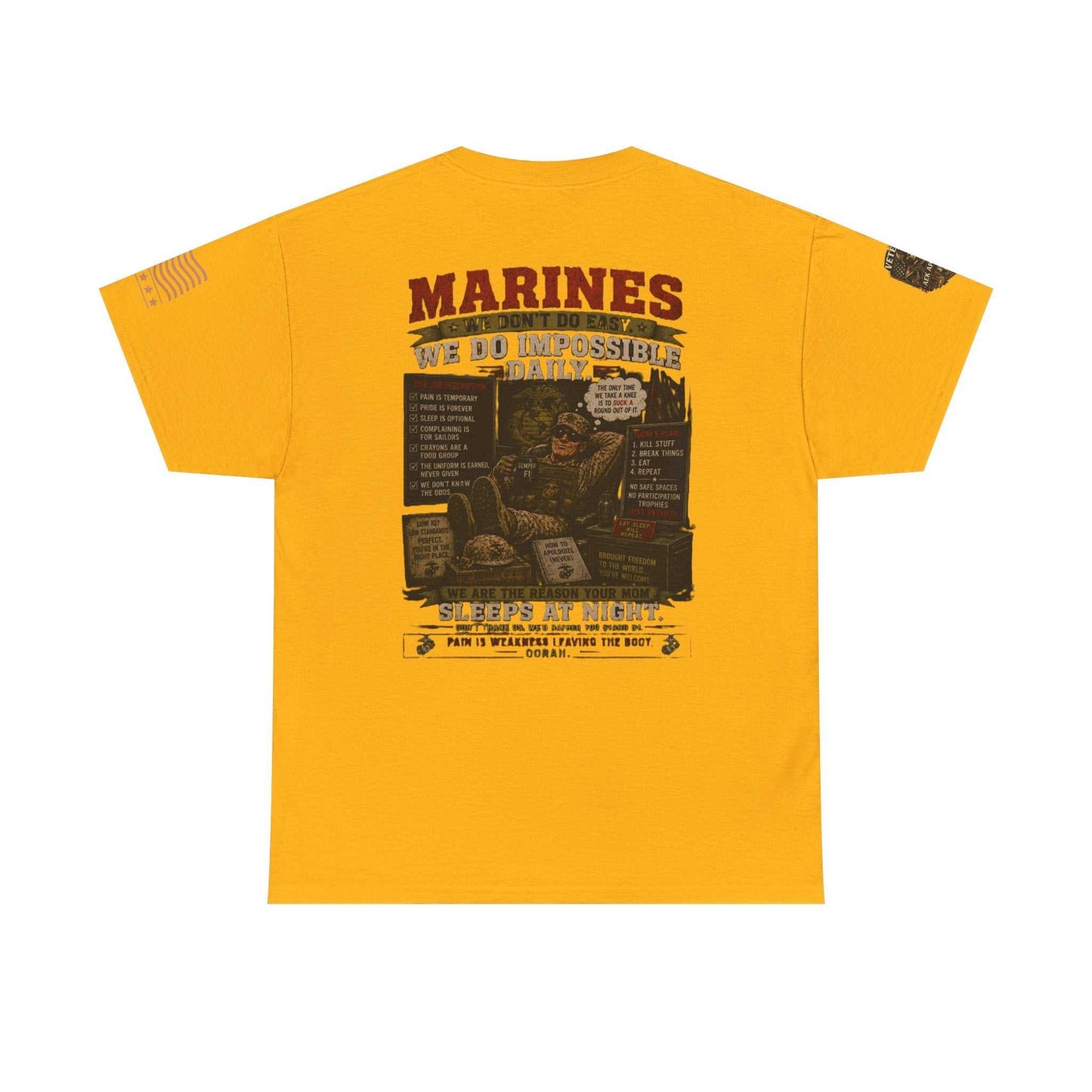 Marines Vintage Graphic Tee – Semper Fi Military Tribute T-Shirt