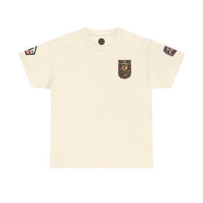 NYARNG Patriots Day Memorial Tee – "Never Forget" 25th Anniversary American Flag Shirt